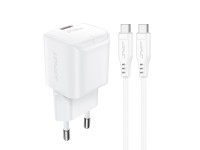 Cargador de pared Acefast A77 Mini PD de 30 W GaN + cable USB-C - blanco Cargador de pared Acefast A77 Mini PD de 30 W GaN + cable USB-C - blanco