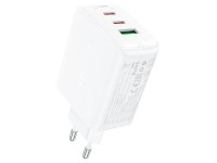 Carregador rápido Acefast GaN (2x USB-C / USB-A) PPS / PD / QC4+ 65W branco (A41) Carregador rápido Acefast GaN (2x USB-C / USB-A) PPS / PD / QC4+ 65W branco (A41)