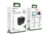 Carregador rápido Acefast GaN (2x USB-C / USB-A) PPS / PD / QC4+ 65W branco (A41) Carregador rápido Acefast GaN (2x USB-C / USB-A) PPS / PD / QC4+ 65W branco (A41)