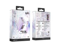 Carregador Acefast GaN 65W 3 portas (1x USB, 2x USB-C) roxo (A45) Carregador Acefast GaN 65W 3 portas (1x USB, 2x USB-C) roxo (A45)