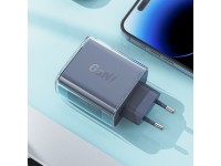 Cargador Acefast GaN de 65 W con 3 puertos (1 USB, 2 USB C), color verde (A45) Cargador Acefast GaN de 65 W con 3 puertos (1 USB, 2 USB C), color verde (A45)