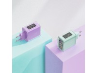 Acefast charger GaN 65W 3 ports (1xUSB, 2xUSB C) pink (A45) Acefast charger GaN 65W 3 ports (1xUSB, 2xUSB C) pink (A45)