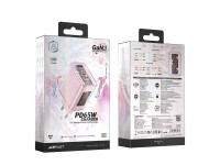 Acefast charger GaN 65W 3 ports (1xUSB, 2xUSB C) pink (A45) Acefast charger GaN 65W 3 ports (1xUSB, 2xUSB C) pink (A45)