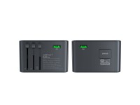Acefast Z1 GaN 75W PD travel charger adapter 3x USB-C 2x USB-A - black Acefast Z1 GaN 75W PD travel charger adapter 3x USB-C 2x USB-A - black