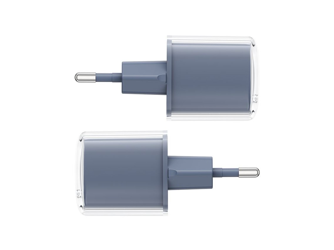 Carregador Acefast A53 PD 30W GaN USB-C com visor - cinza