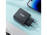 Carregador r�pido GaN 35W PD 2x USB C Acefast A49 - preto
