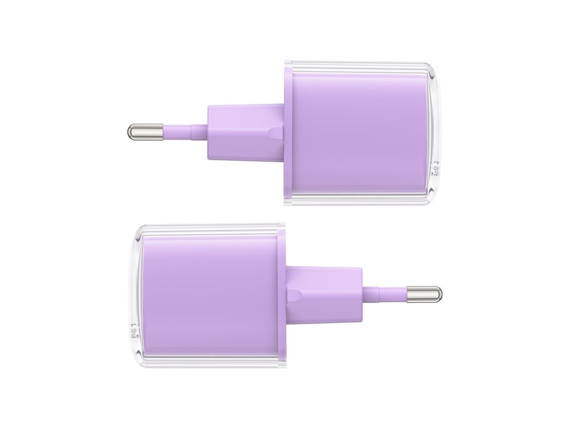 Carregador Acefast A53 PD 30W GaN USB-C com visor - roxo