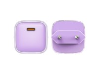 Carregador Acefast A53 PD 30W GaN USB-C com visor - roxo Carregador Acefast A53 PD 30W GaN USB-C com visor - roxo