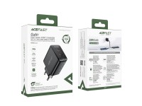 Carregador r�pido GaN 35W PD 2x USB C Acefast A49 - preto