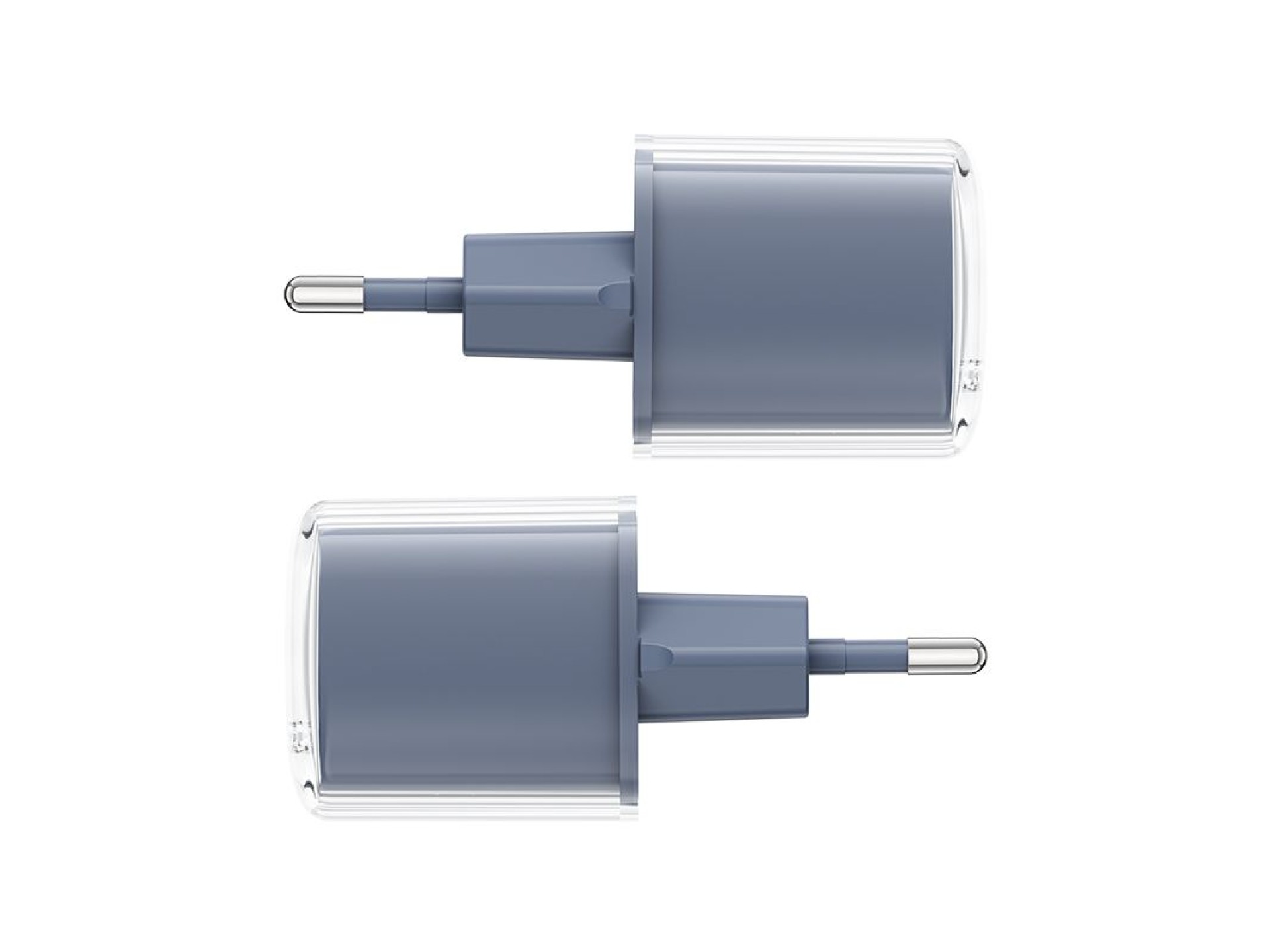 Carregador Acefast A53 PD 30W GaN USB-C com visor - cinza