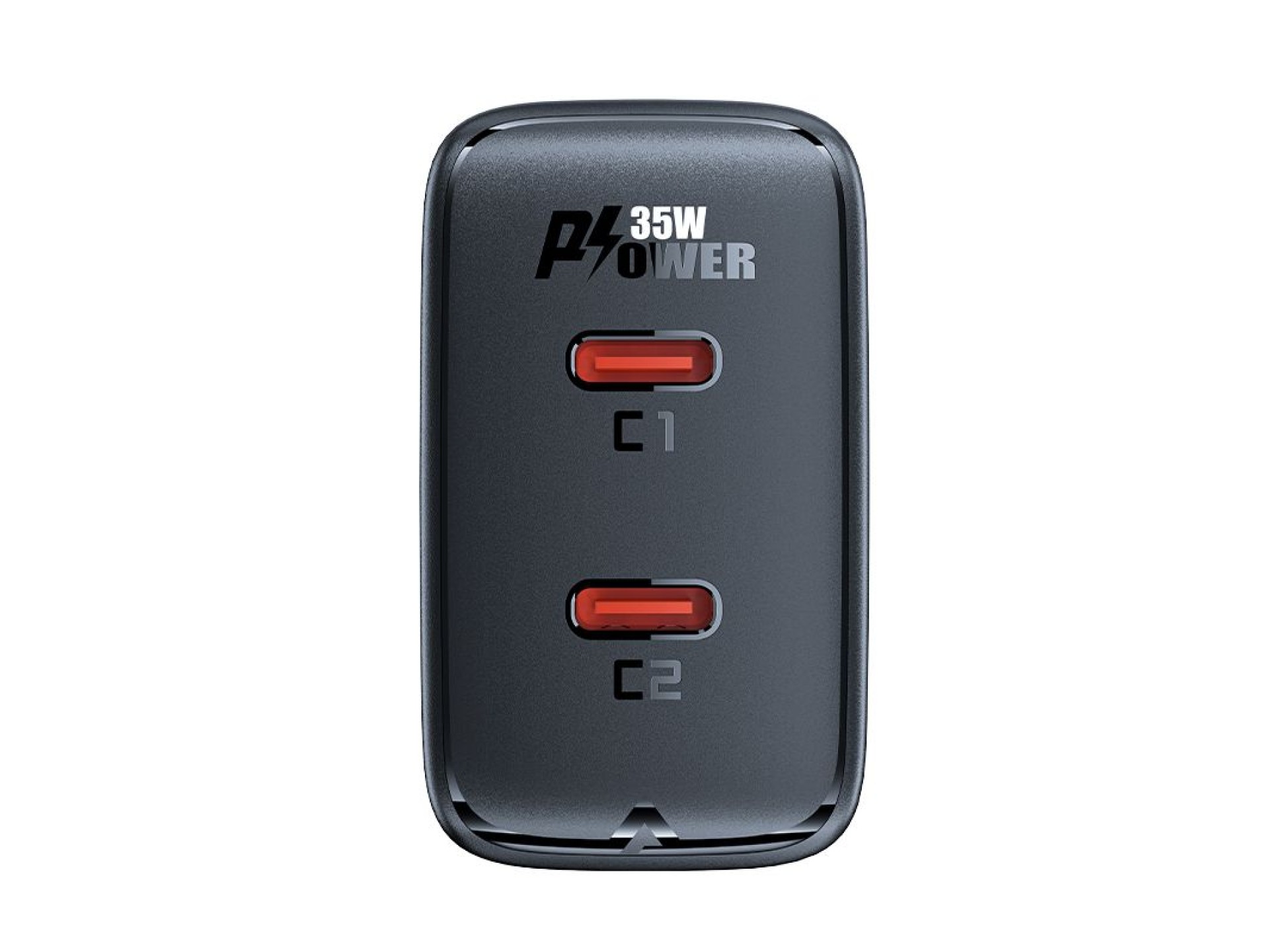 Cargador rápido GaN 35W PD 2x USB C Acefast A49 - negro
