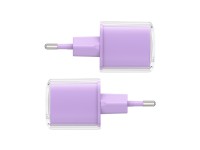 Carregador Acefast A53 PD 30W GaN USB-C com visor - roxo Carregador Acefast A53 PD 30W GaN USB-C com visor - roxo