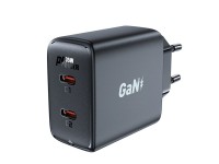 Fast charger GaN 35W PD 2x USB C Acefast A49 - black