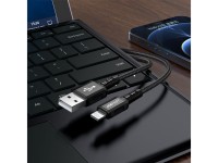 Cable Acefast MFI USB - Lightning 1,2 m, 2,4 A negro (C1-02 negro) Cable Acefast MFI USB - Lightning 1,2 m, 2,4 A negro (C1-02 negro)