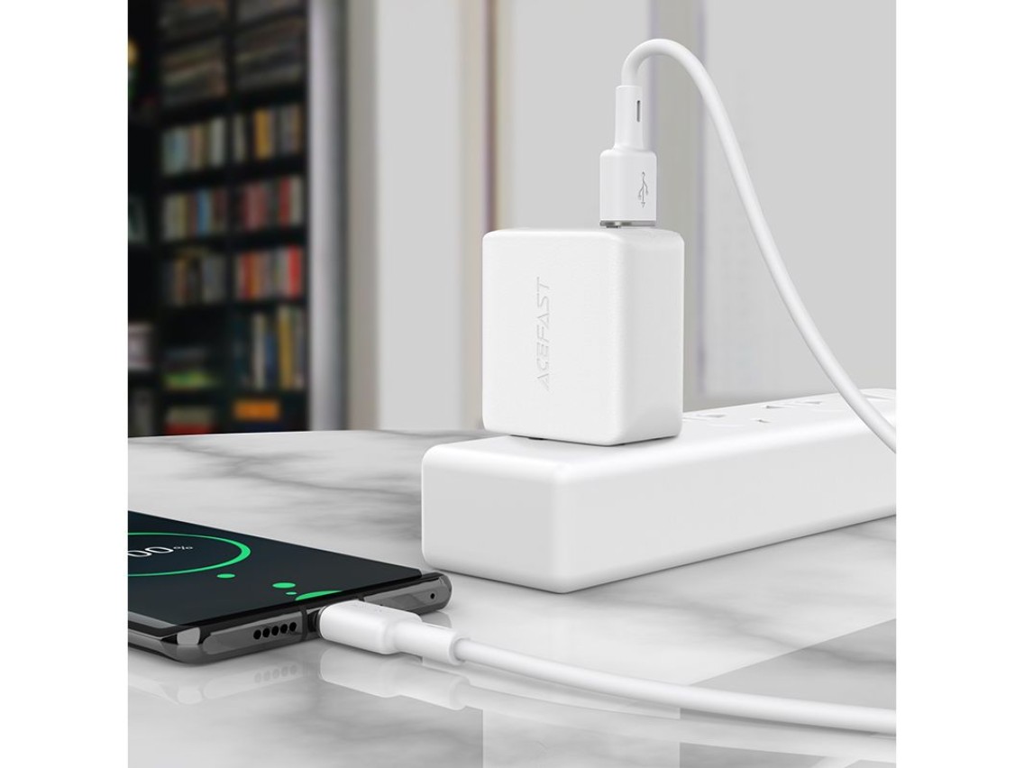 Acefast USB cable - USB Type C 1.2m, 3A black (C2-04 black)