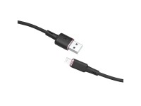 Acefast cable MFI USB - Lightning 1.2m, 2.4A black (C2-02 black) Acefast cable MFI USB - Lightning 1.2m, 2.4A black (C2-02 black)