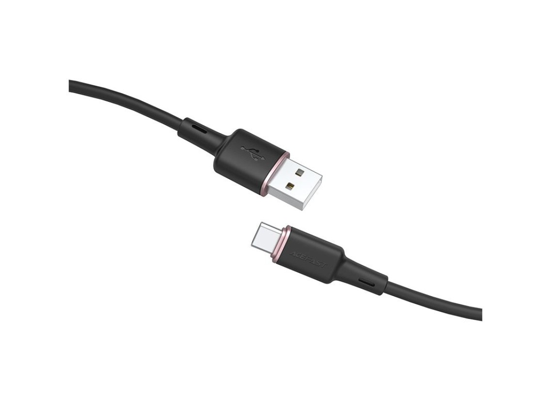 Acefast USB cable - USB Type C 1.2m, 3A black (C2-04 black)
