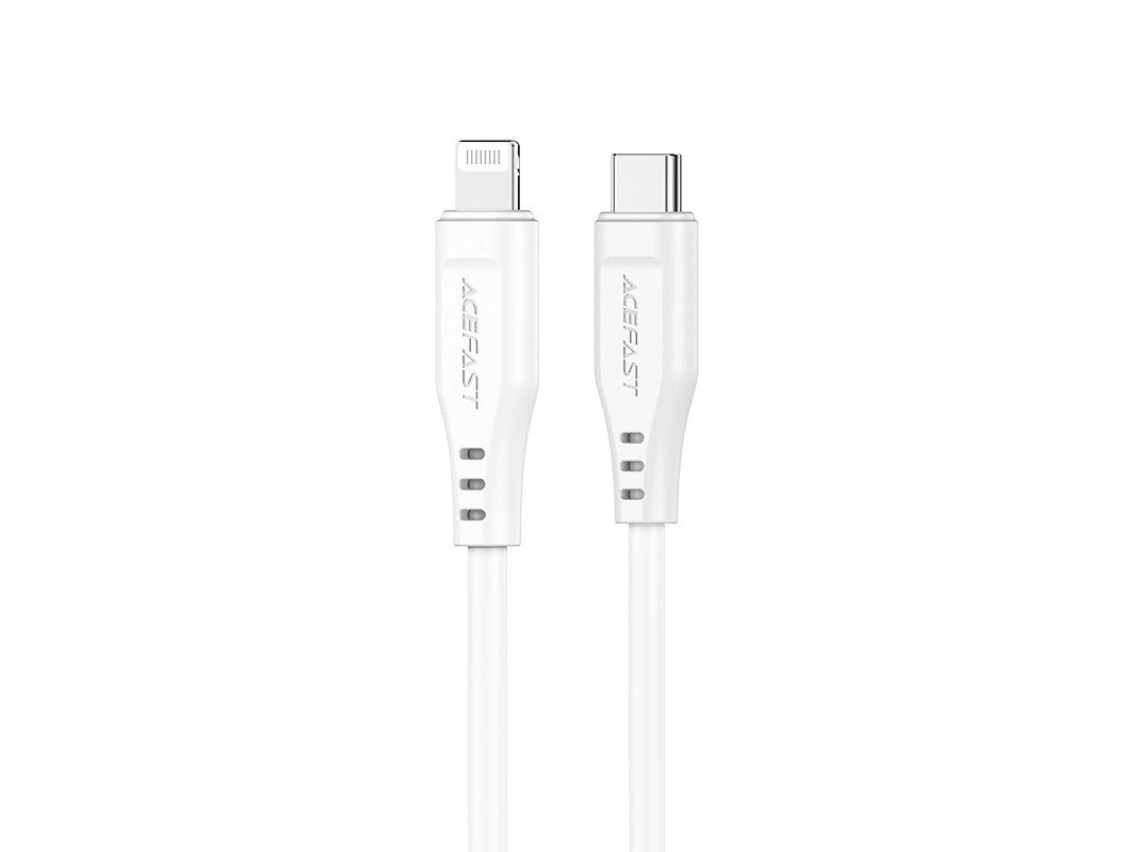 Acefast C3-01 Lightning - USB-C PD cable 30W 3A 480Mb/s 1.2m - white