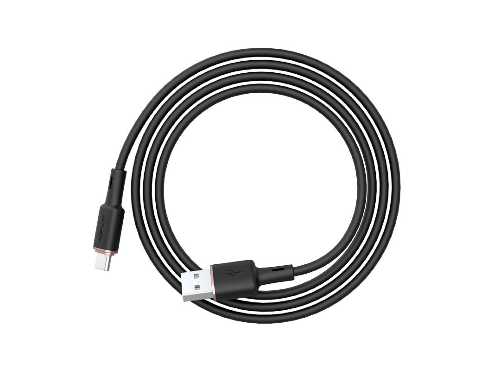 Acefast USB cable - USB Type C 1.2m, 3A black (C2-04 black)