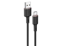 Acefast USB cable - USB Type C 1.2m, 3A black (C2-04 black) Acefast USB cable - USB Type C 1.2m, 3A black (C2-04 black)