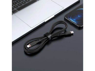 Acefast cable MFI USB Type C - Lightning 1.2m, 30W, 3A black (C2-01 black) Acefast cable MFI USB Type C - Lightning 1.2m, 30W, 3A black (C2-01 black)
