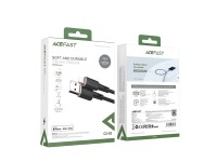 Acefast cable MFI USB - Lightning 1.2m, 2.4A black (C2-02 black) Acefast cable MFI USB - Lightning 1.2m, 2.4A black (C2-02 black)