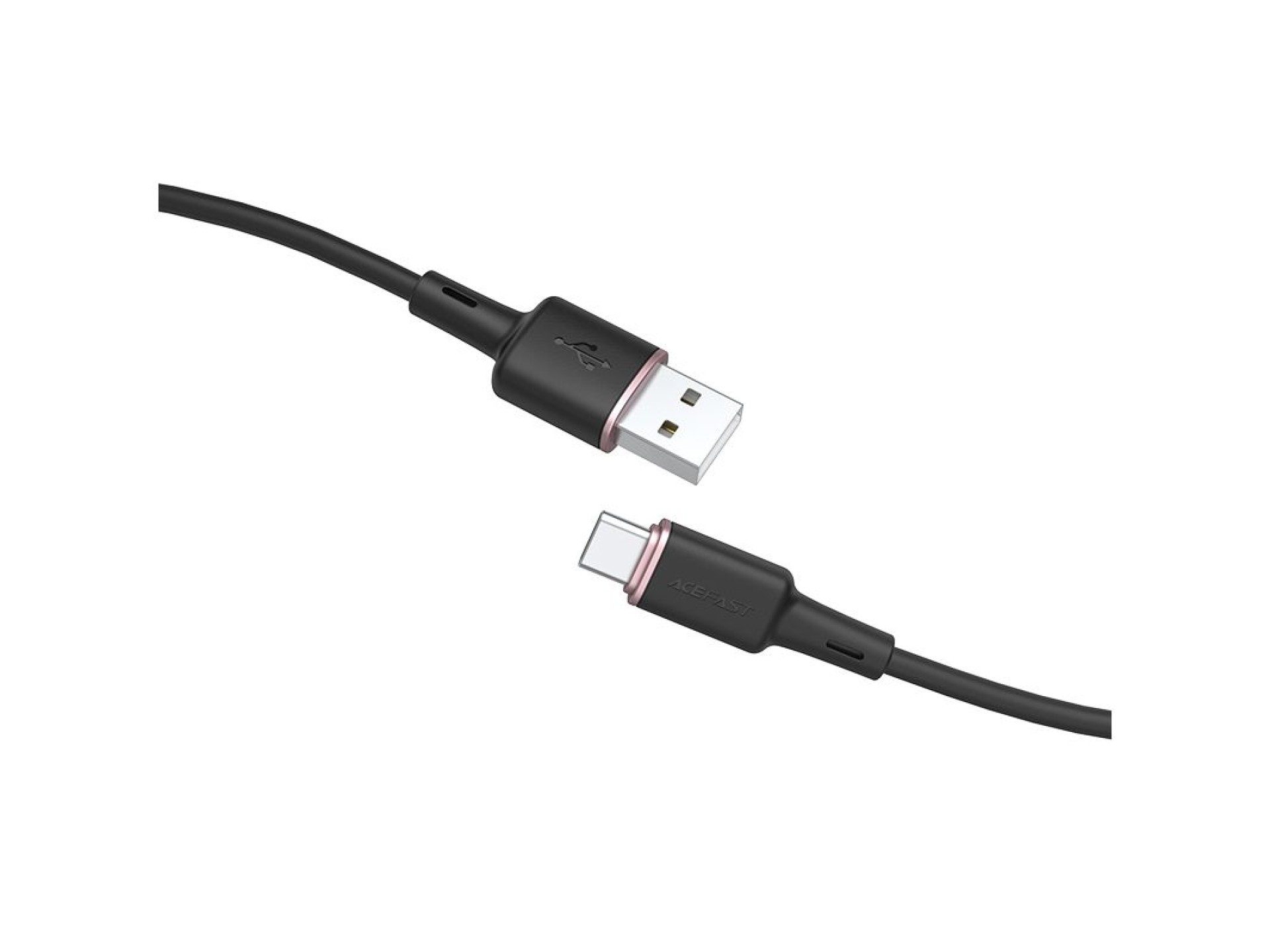 Acefast USB cable - USB Type C 1.2m, 3A black (C2-04 black)