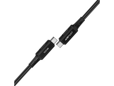 Acefast C4-03 Black USB-C - USB-C PD QC cable 100W 5A 480Mb/s 2m - black Acefast C4-03 Black USB-C - USB-C PD QC cable 100W 5A 480Mb/s 2m - black