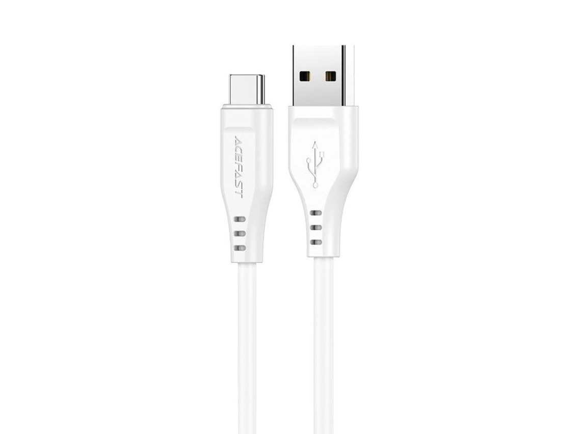 Acefast USB cable - USB Type C 1.2m, 3A white (C3-04 white)