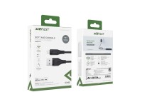 Acefast cable MFI USB - Lightning 1.2m, 2.4A black (C3-02 black) Acefast cable MFI USB - Lightning 1.2m, 2.4A black (C3-02 black)