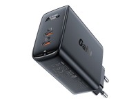 Carregador Acefast A29 PD50W GaN (USB-C + USB-C) de porta dupla, preto