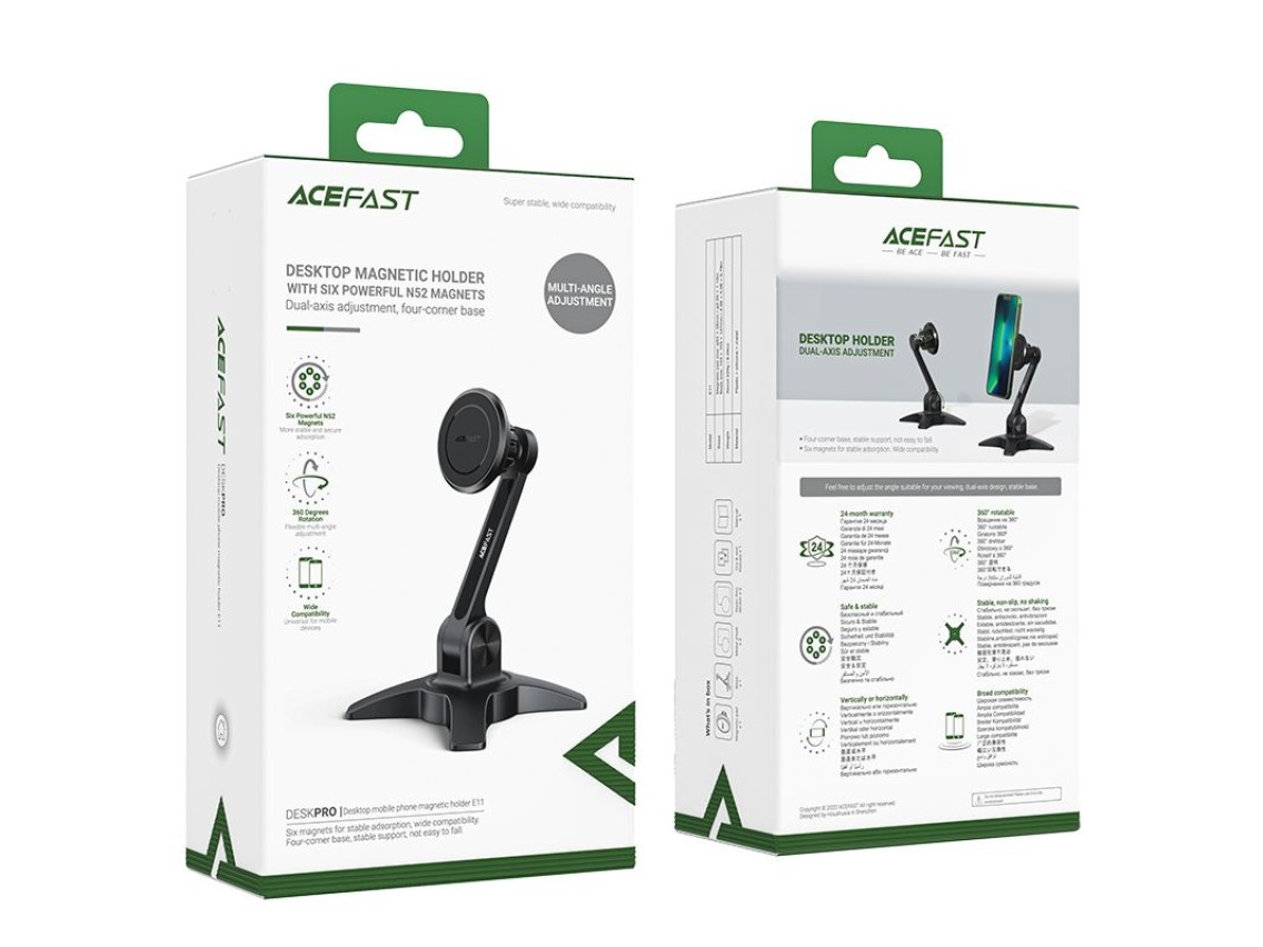 Acefast stand stand magnetic phone holder black (E11)