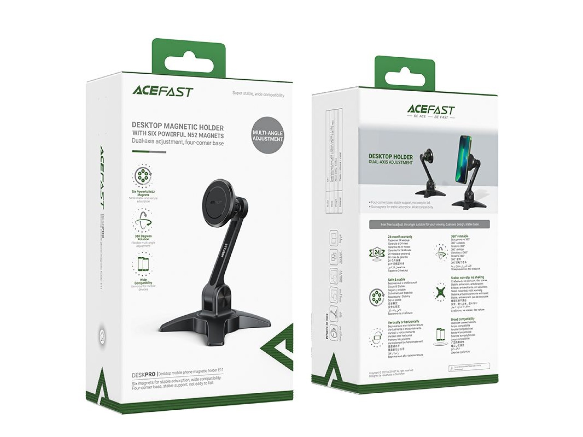 Acefast stand stand magnetic phone holder black (E11)