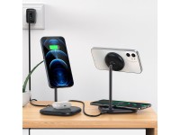 Acefast 15W Qi Wireless Charger for iPhone (with MagSafe) and Apple AirPods Stand Holder Magnetic Ho Acefast 15W Qi Wireless Charger for iPhone (with MagSafe) and Apple AirPods Stand Holder Magnetic Ho
