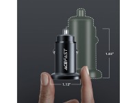 Acefast car charger 38W USB Type C / USB, PPS, Power Delivery, Quick Charge 3.0, AFC, FCP black (B1 Acefast car charger 38W USB Type C / USB, PPS, Power Delivery, Quick Charge 3.0, AFC, FCP black (B1