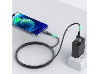 Cable Acefast MFI USB - Lightning 1,2 m, 2,4 A negro (C1-02 negro) Cable Acefast MFI USB - Lightning 1,2 m, 2,4 A negro (C1-02 negro)