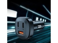Acefast car charger 66W 2x USB Type C / USB, PPS, Power Delivery, Quick Charge 4.0, AFC, FCP, SCP bl Acefast car charger 66W 2x USB Type C / USB, PPS, Power Delivery, Quick Charge 4.0, AFC, FCP, SCP bl