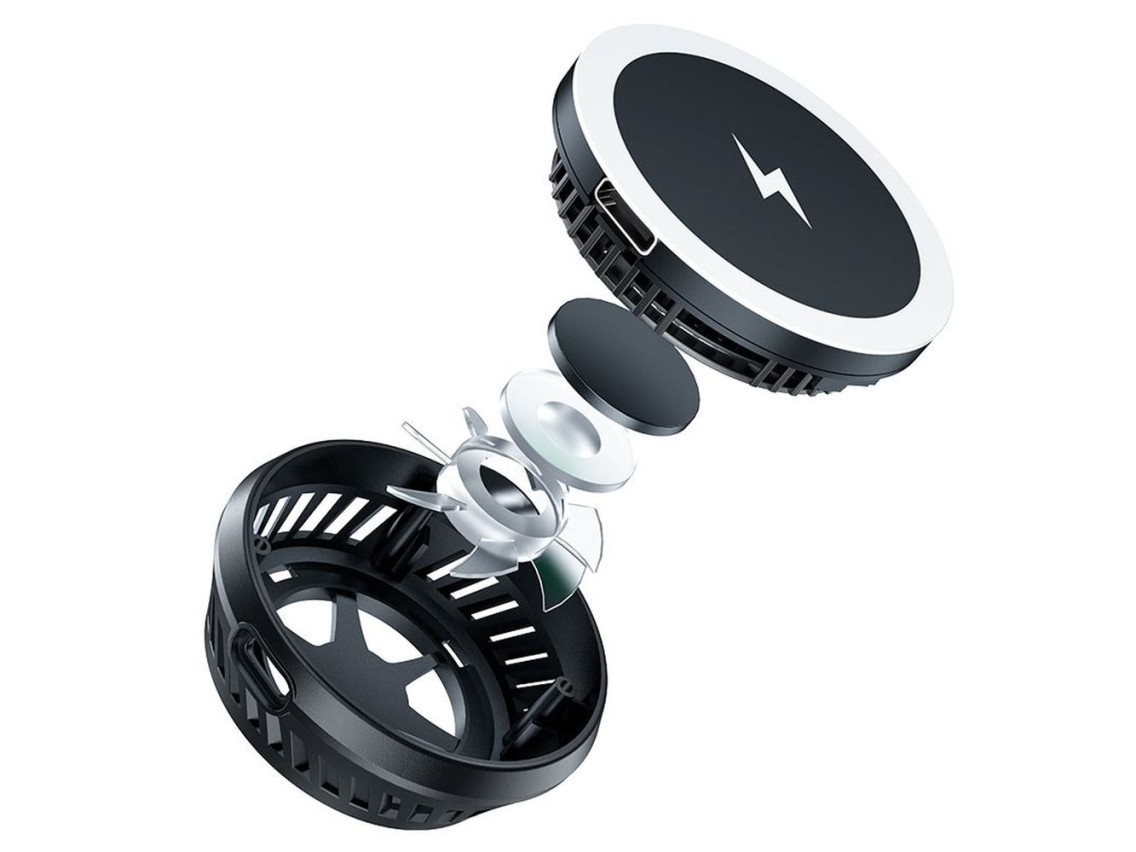 Acefast wireless induction charger with dark gray (E2) cooling system