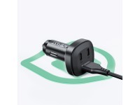 Acefast car charger 66W 2x USB Type C / USB, PPS, Power Delivery, Quick Charge 4.0, AFC, FCP, SCP bl Acefast car charger 66W 2x USB Type C / USB, PPS, Power Delivery, Quick Charge 4.0, AFC, FCP, SCP bl