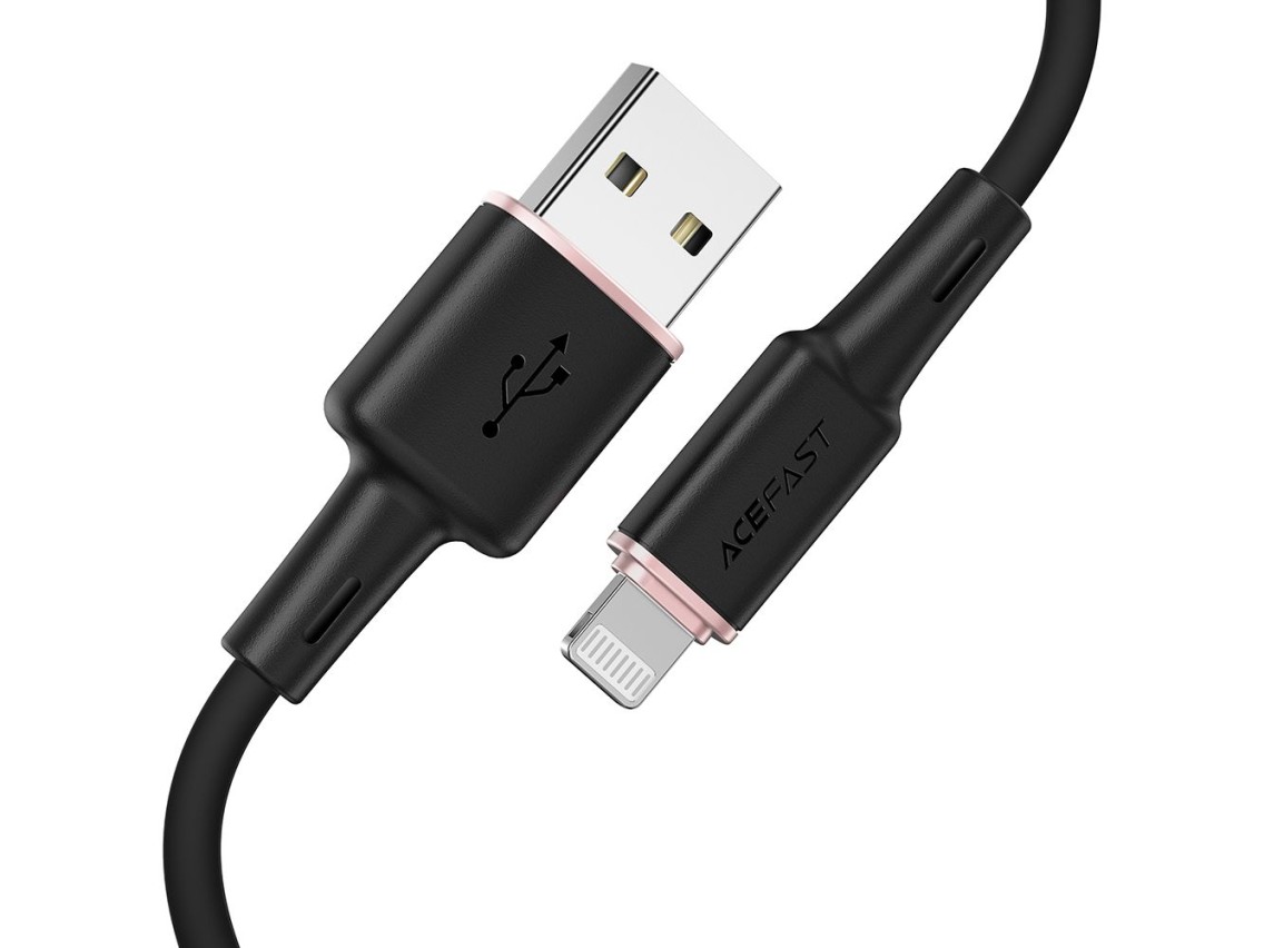 Acefast cable MFI USB - Lightning 1.2m, 2.4A black (C2-02 black)