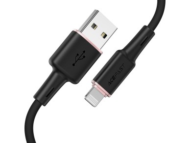 Cable Acefast MFI USB - Lightning 1,2 m, 2,4 A negro (C2-02 negro) Cable Acefast MFI USB - Lightning 1,2 m, 2,4 A negro (C2-02 negro)