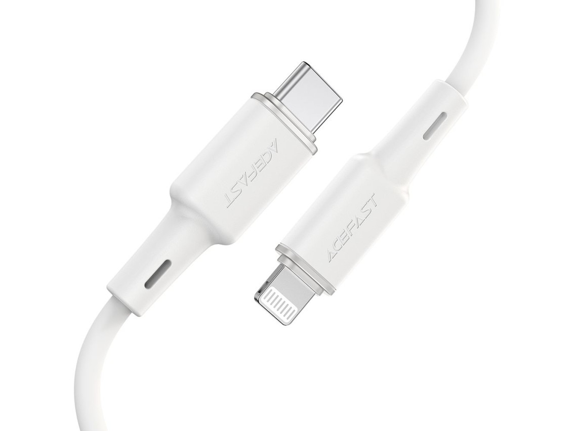 Cable Acefast MFI USB Tipo C - Lightning 1,2 m, 30 W, 3 A negro (C2-01 negro)