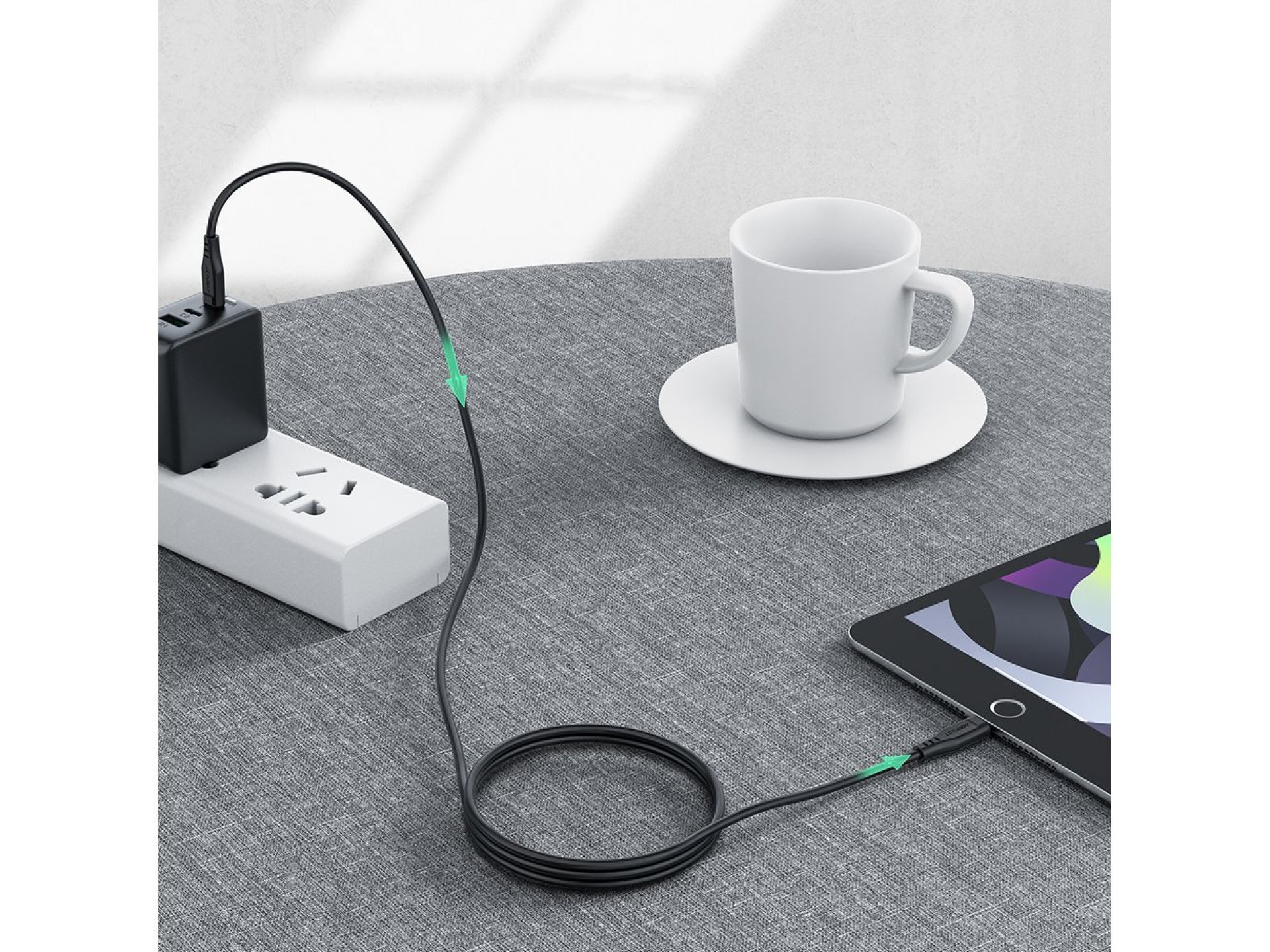 Acefast C3-01 Lightning - USB-C PD cable 30W 3A 480Mb/s 1.2m - white