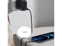 Acefast cable MFI USB - Lightning 1.2m, 2.4A black (C2-02 black) Acefast cable MFI USB - Lightning 1.2m, 2.4A black (C2-02 black)