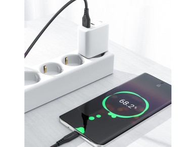 Acefast USB cable - USB Type C 1.2m, 3A white (C3-04 white) Acefast USB cable - USB Type C 1.2m, 3A white (C3-04 white)