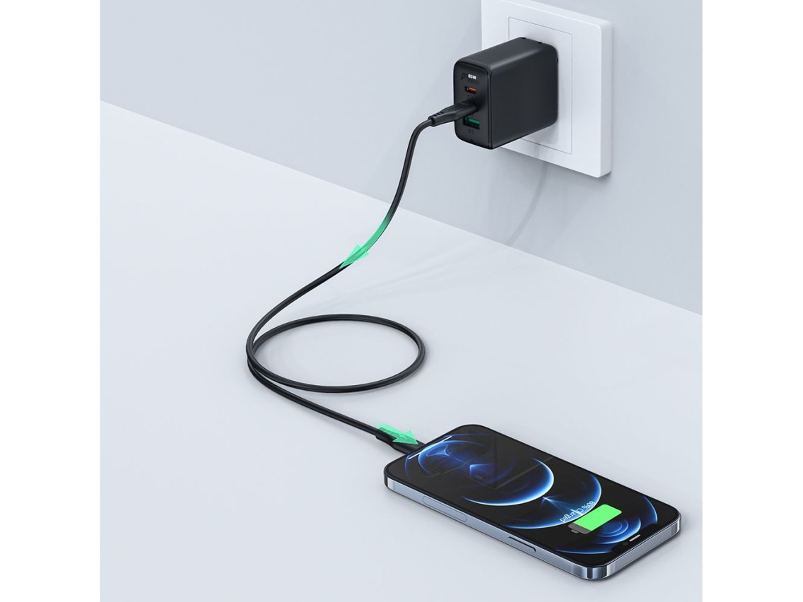 Acefast C3-01 Lightning - USB-C PD cable 30W 3A 480Mb/s 1.2m - white