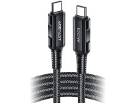 Cabo Acefast C4-03 Preto USB-C - USB-C PD QC 100W 5A 480Mb/s 2m - preto Cabo Acefast C4-03 Preto USB-C - USB-C PD QC 100W 5A 480Mb/s 2m - preto