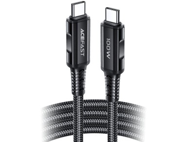 Acefast C4-03 Black USB-C - USB-C PD QC cable 100W 5A 480Mb/s 2m - black Acefast C4-03 Black USB-C - USB-C PD QC cable 100W 5A 480Mb/s 2m - black