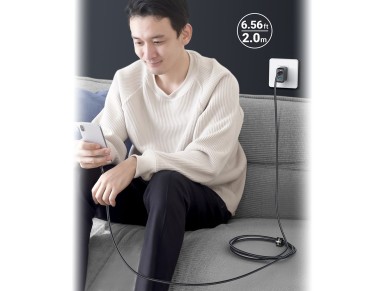 Acefast C4-03 Black USB-C - USB-C PD QC cable 100W 5A 480Mb/s 2m - black Acefast C4-03 Black USB-C - USB-C PD QC cable 100W 5A 480Mb/s 2m - black