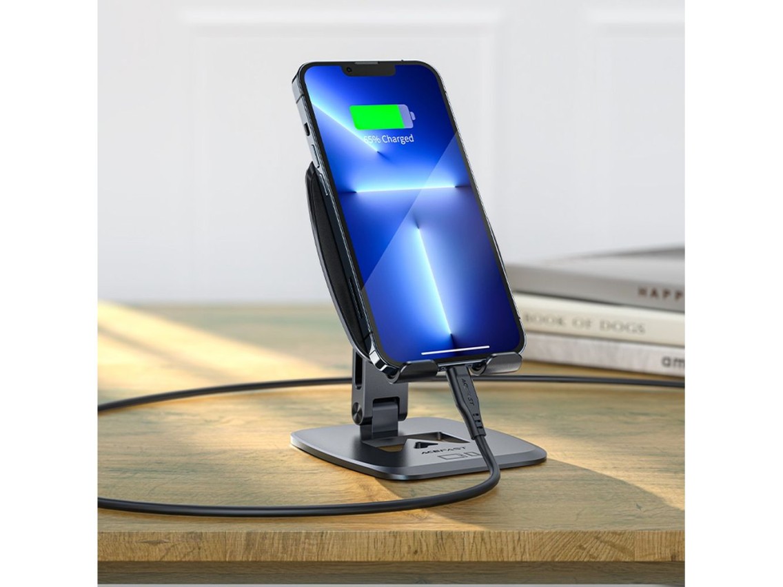 Soporte plegable para teléfono Acefast, color gris (E13)